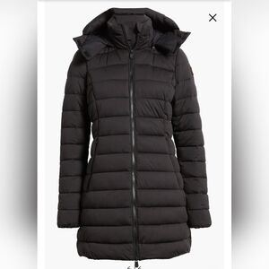 Dorothy Hooded Puffer Jacket Save The Duck Black Size 4 Large Women's NWT